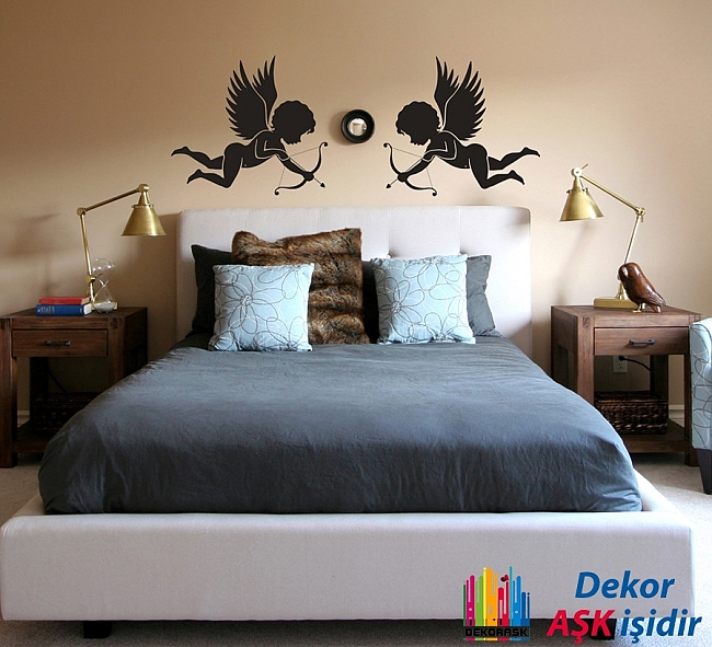 Yatak Odası Duvar Sticker Örnekleri