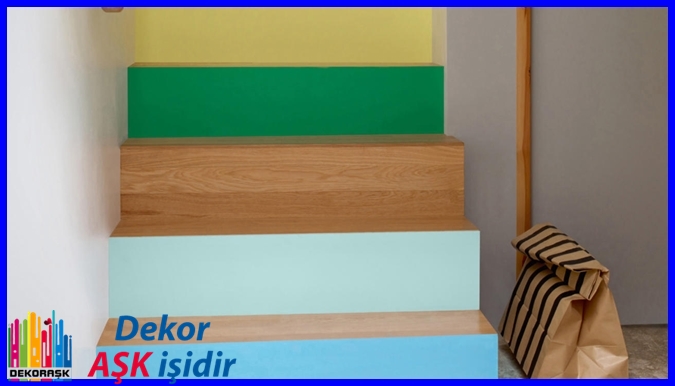 Renkli Merdiven Dekorasyon Fikirleri ve Örnekleri