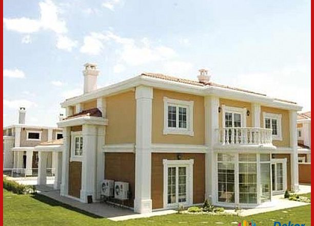 Sarı ve tonlarında dış cephe duvar renkleri