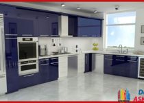 Mutfaklarınızda mavi tonlarını ile dekorasyon örneğimiz