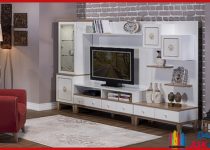 bellona beyaz renkli tv üniteleri dekora duvar ünitesi 2016
